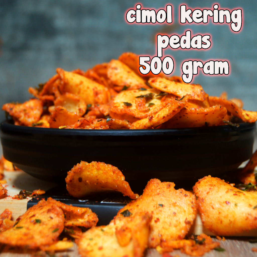 

CIMORING CIMOL KERING PEDAS DAUN JERUK 500 GRAM AFIF JAYA CEMILAN,RENYAH GGURIH DAN NIKMAT,CEMILAN MURAH BERKUALITAS