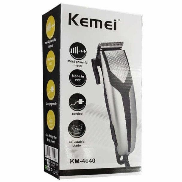 COD Alat Cukur Rambut Listrik Kemei KM-4640 Paket Alat Cukur, Gunting & Sisir Hair Clipper Kemei km 
