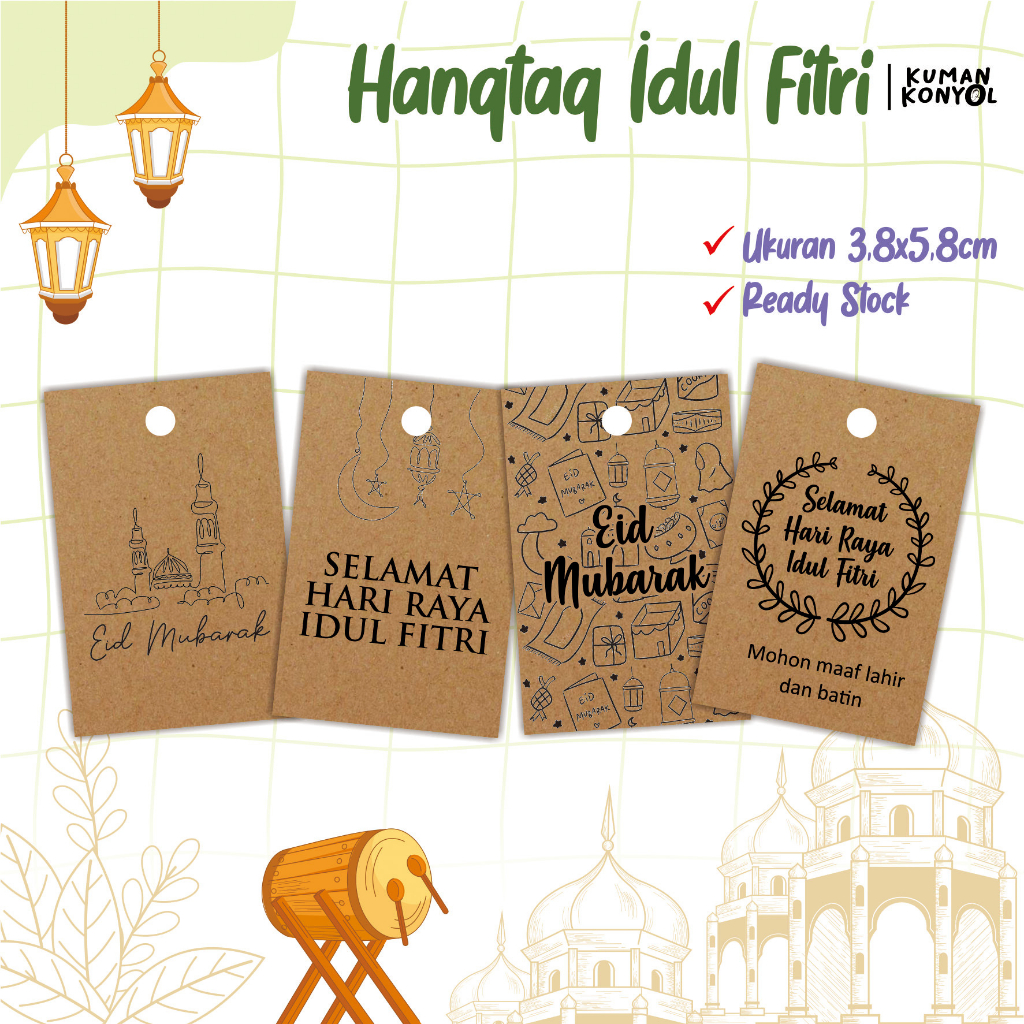 

HANGTAG KRAFTPAPER ◼️ HANG TAG IDUL FITRI◼️ LEBARAN ◼️ EID MUBARAK ◼️ HANGTAG AESTHETIC