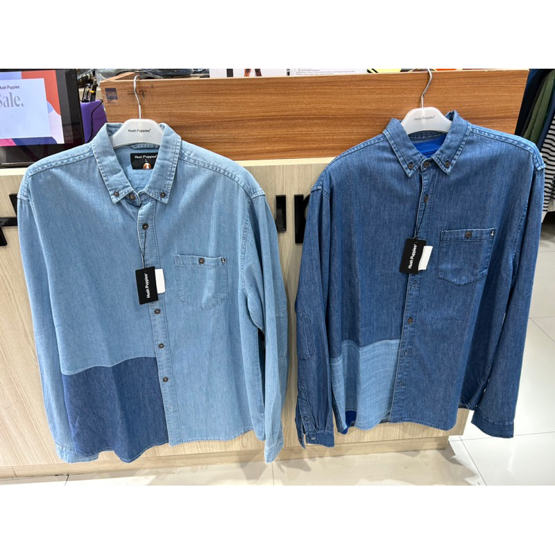 HUSH PUPPIES KEMEJA PRIA DENIM LENGAN PANJANG SALE