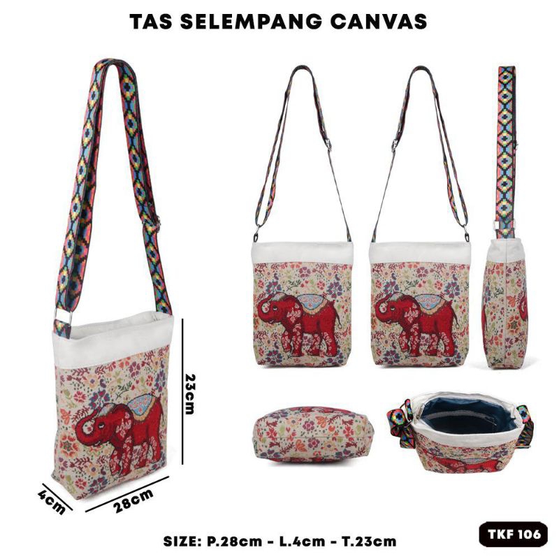 Tas selempang thailand bangkok/Tas selempang thailand gajah