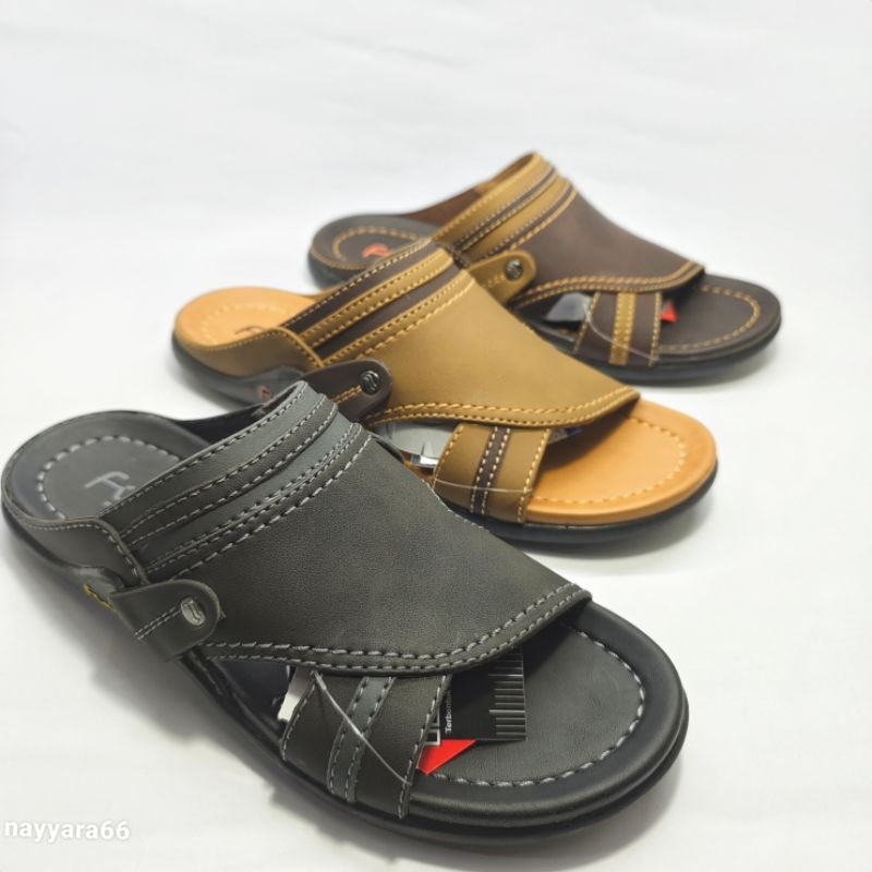 SANDAL SLIDE FINOTTI SANDAL KULIT PRIA SANDAL CASUAL PRIA BPZ 10