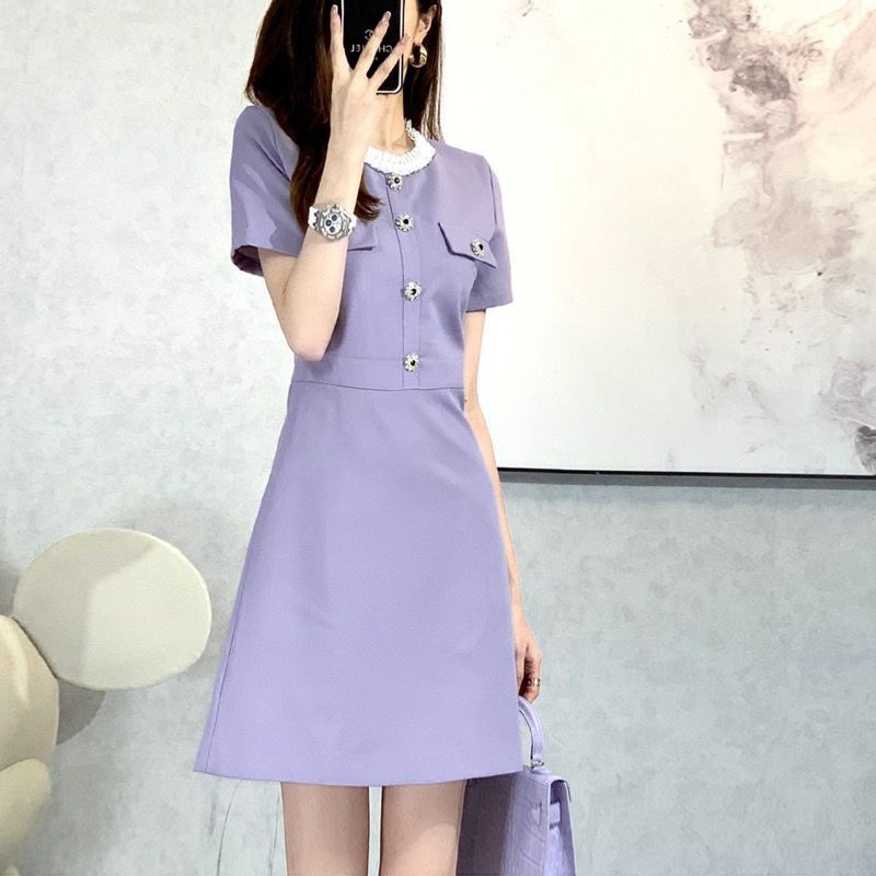 Taro Purple Dress Premium M397