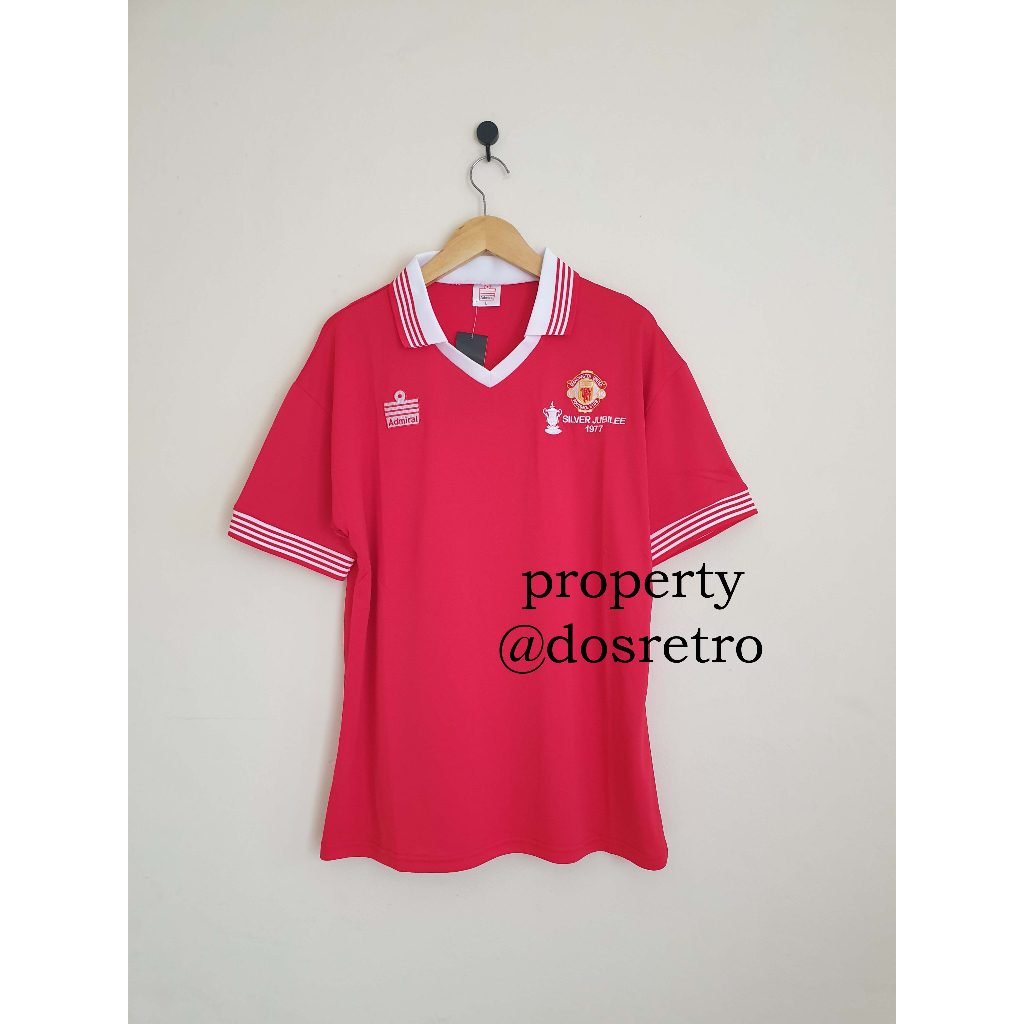 Jersey Retro Rare Manchester United 1977 Langka