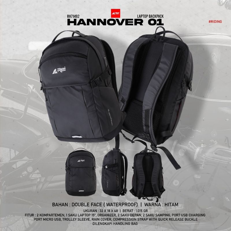 Tas Ransel/Laptop Arei Hannover 01