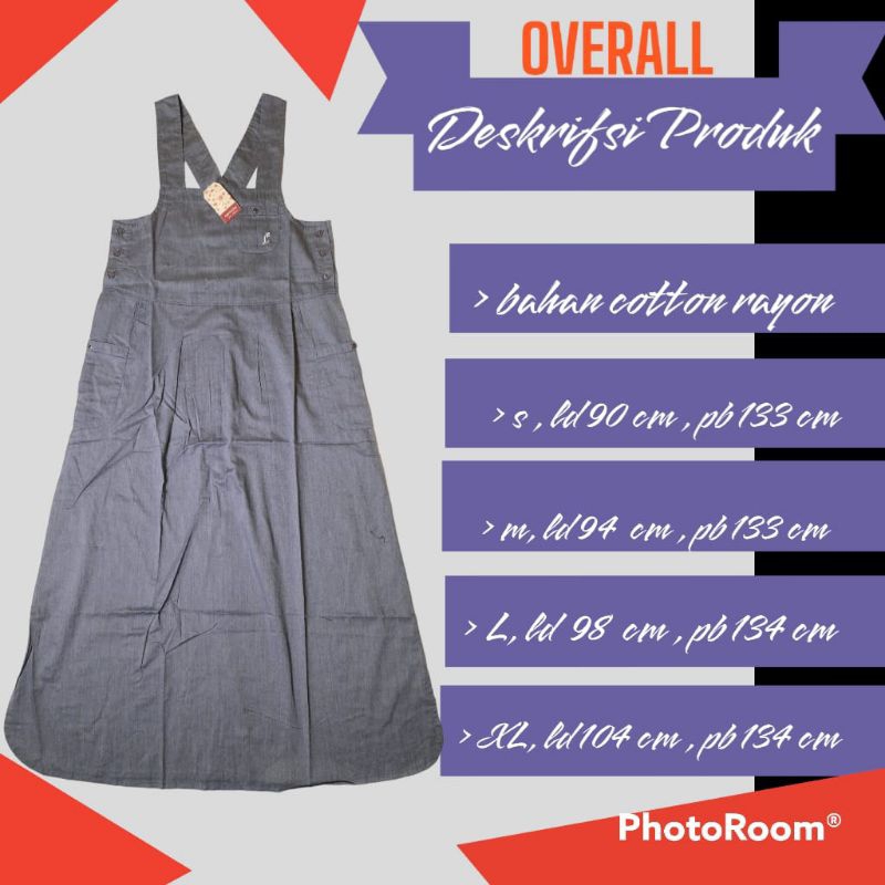 DRESS OVERALL POLOS WANITA DEWASA CORNICHE ORI