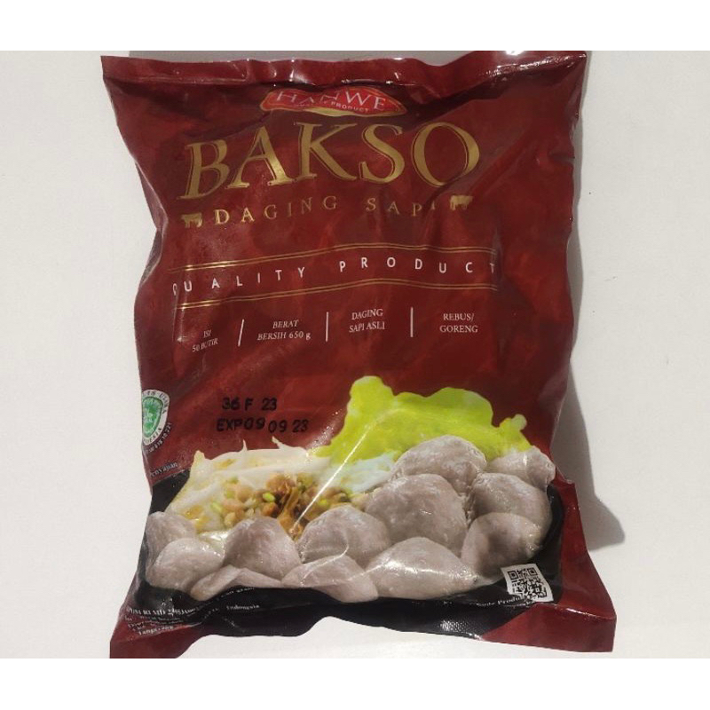 

Bakso sapi hanwe 650gr isi 50