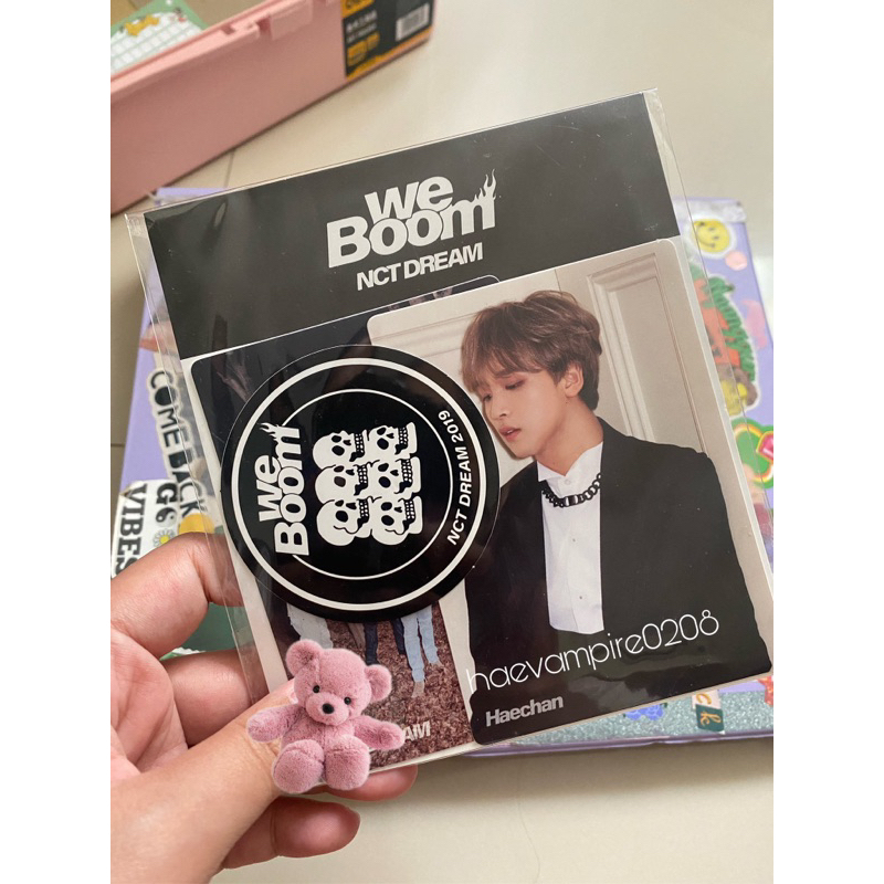 [READY] nct dream we boom haechan luggage sticker photocard