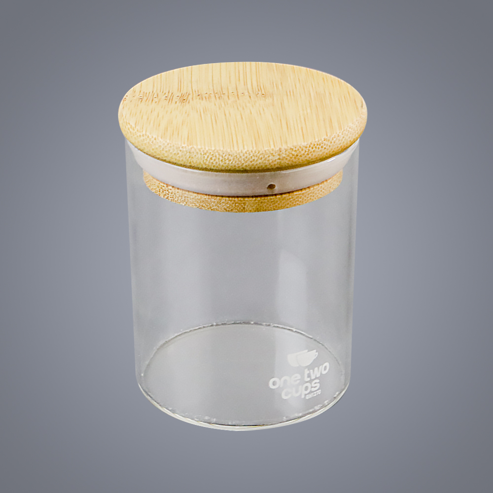 One Two Cups Toples Kaca Penyimpanan Makanan Borosilicate Glass Jar 250 ml - GH1270 - Transparent