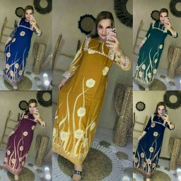 Gamis Motif Rayon Premium//Dress Renda Arabian Terlaris Ld 110 Standart