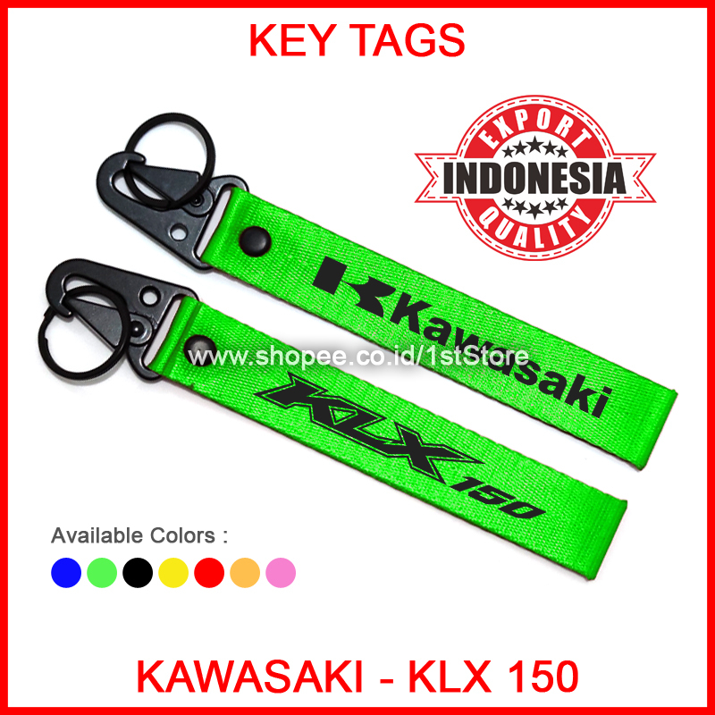 GANTUNGAN KUNCI KAWASAKI KLX 150 PREMIUM LOGO KEYCHAIN HIGH QUALITY AKSESORIS VARIASI SEPEDA MOTOR N