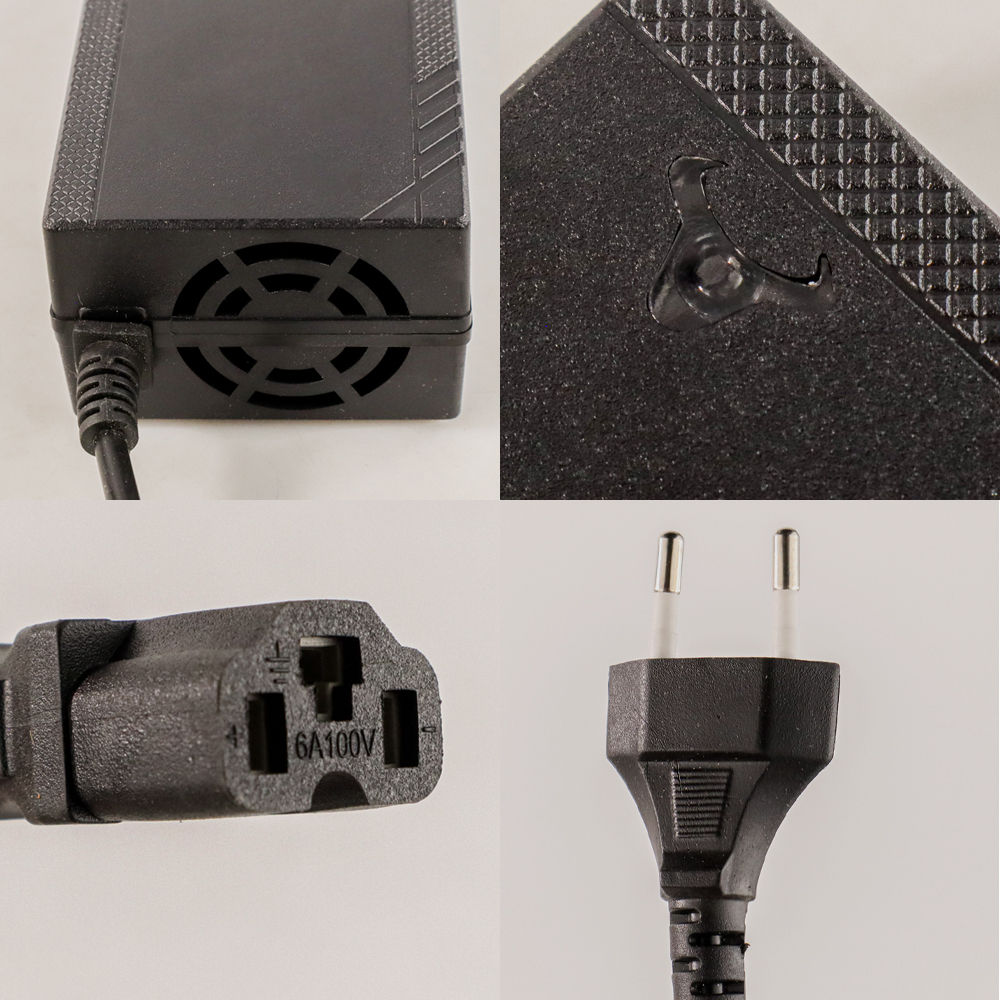 Adapter for Charger Baterai Sepeda Listrik 42V 2A - 36V2A - Black