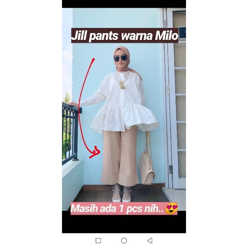 JILL Pants ISH | celana katun | celana kulot | celana linen iymelsayshijab