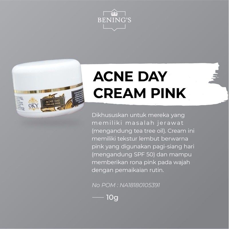 Acne Day Pink Benings Clinic By Dr.Oky Pratama Sunscreen Bening Spf 50 Bening's