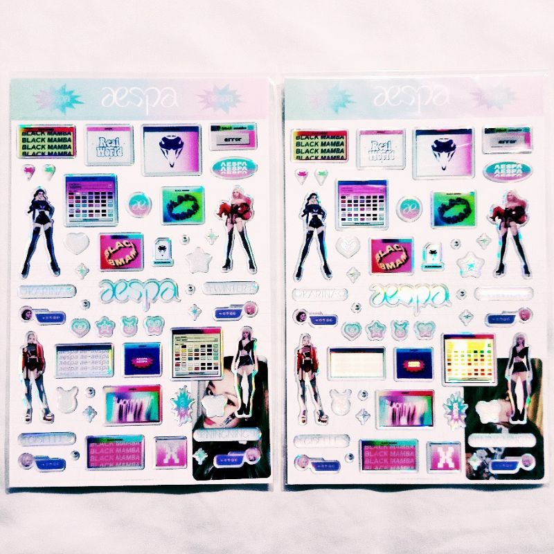Aespa Epoxy Set Black Mamba BM Giselle Ningning