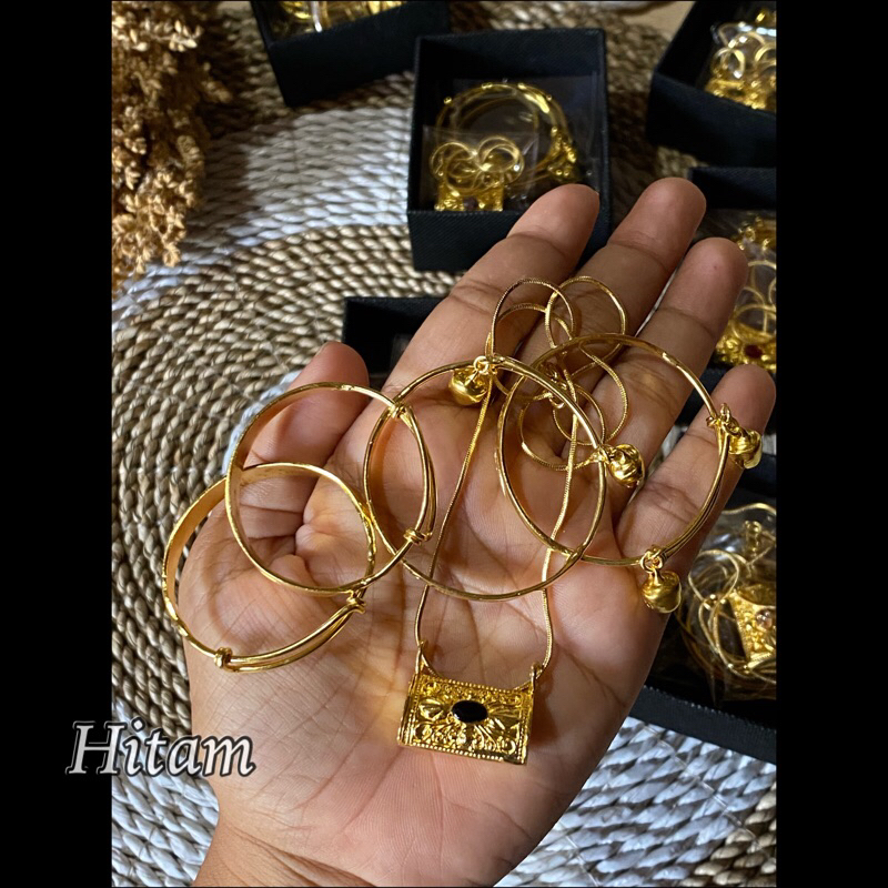 [BISA COD DAN FREE ONGKIR] || BLANDONG BAYI 3 BULANAN| ALPAKA PERAK LAPIS EMAS