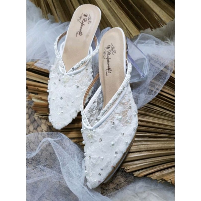 sepatu wedding wanita felisha sepatu wedding 7cm kaca