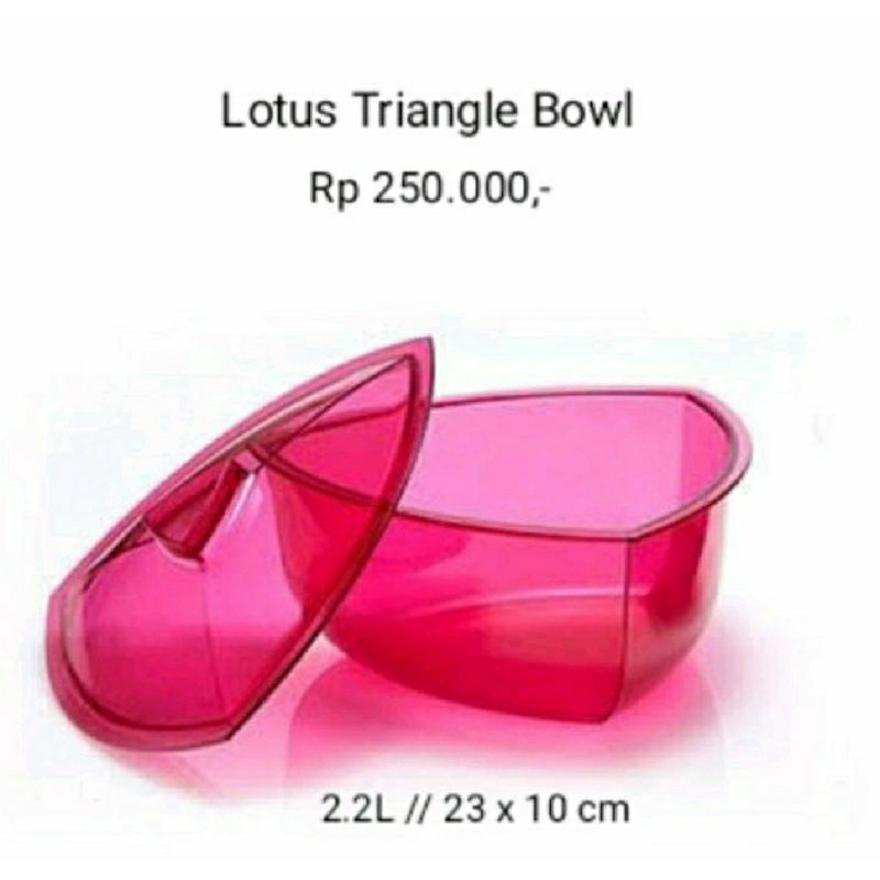 Lotus bowl Tupperware 2,2 liter