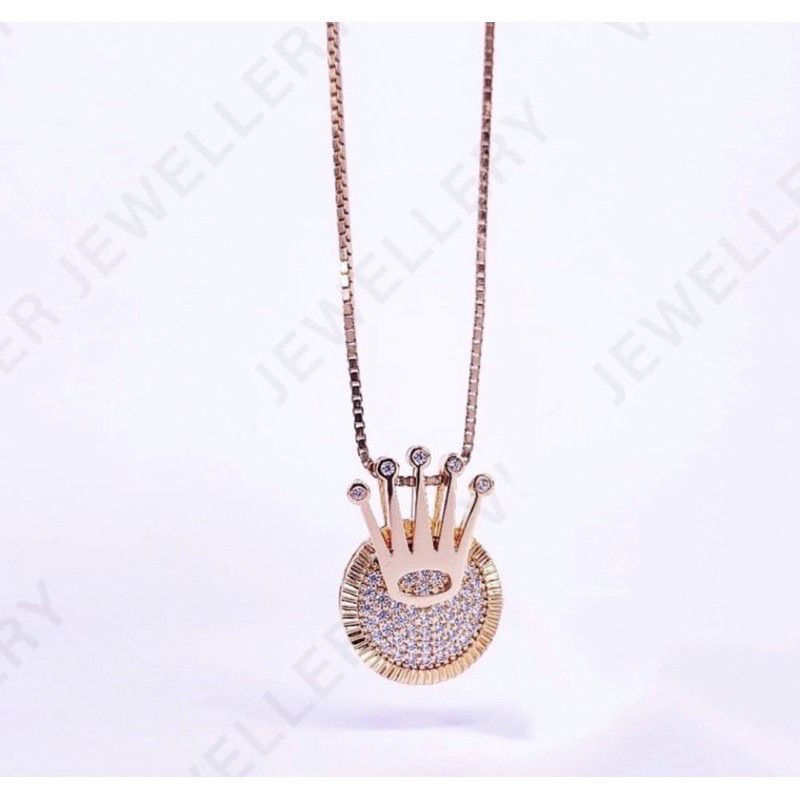 Kalung roxe swaroski vier lapis mas 18k&amp;22k,awet,cantik mewah