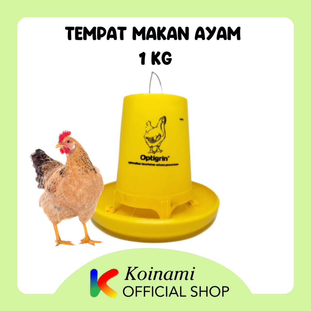 Tempat Makan Ayam 1 kg / Ransum Ayam / Tube Feeder / Medion
