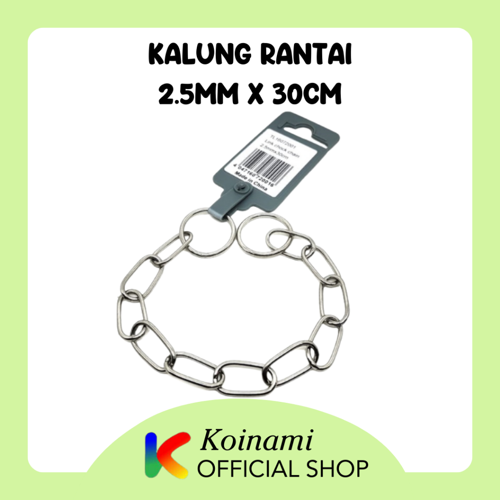 Rantai 2.5mm X 30cm / Rantai Besi Untuk Anjing