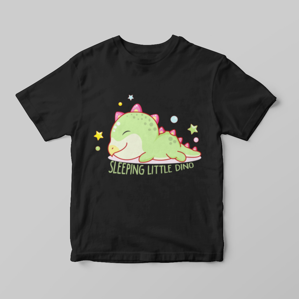 Kaos Anak Sleeping Dino - Atasan Anak Laki Laki dan Perempuan