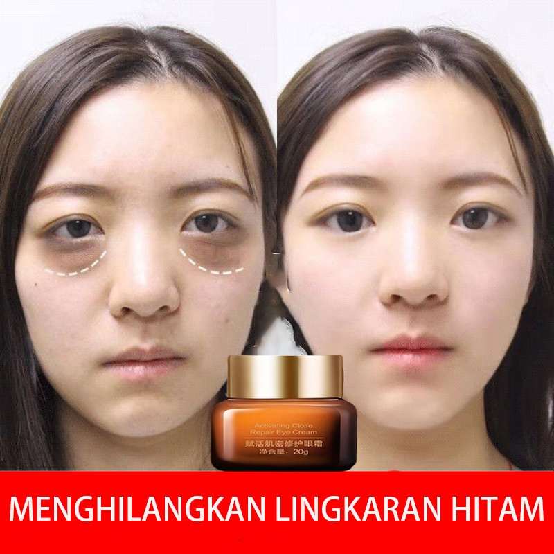 cream mata panda menghilangkan mata panda serum kantung mata 20g Gel Pengangkat Mata Pengangkat Kerut Anti keriput dan anti penuaan Melembabkan, mengencangkan dan mencerahkan warna kulit