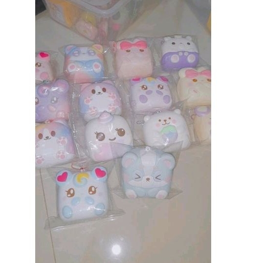 Promo flashsale squishy, ibloom,punimaru, marmo cookies, chigiri, share bread, cafe de n