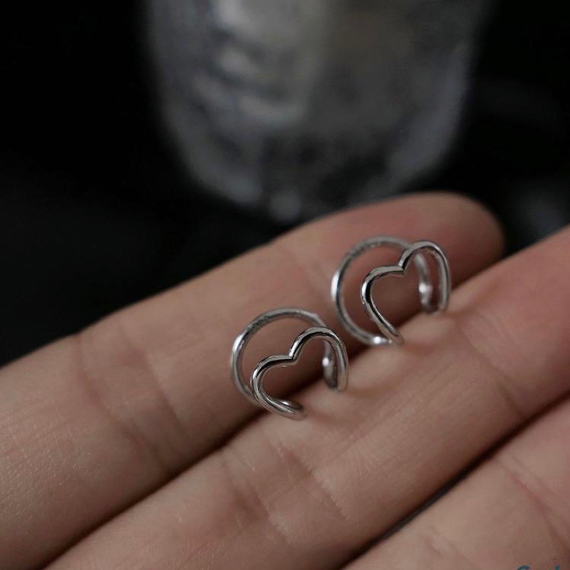 Love earclip / anting tanpa tindik