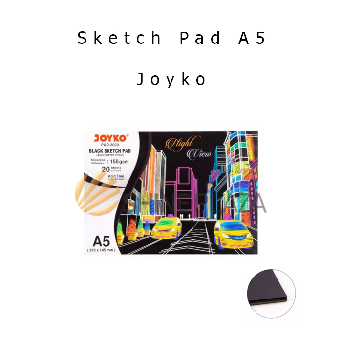 

Buku Sketch Book Hitam A5 Joyko - Sketch Pad A5 Joyko PAD-3000