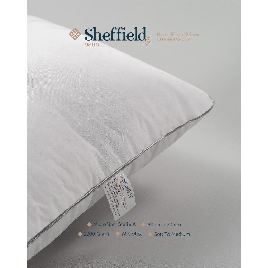 SHEFFIELD Bantal Nano Lite (Microfiber Bulu Angsa Sintetis Grade A)