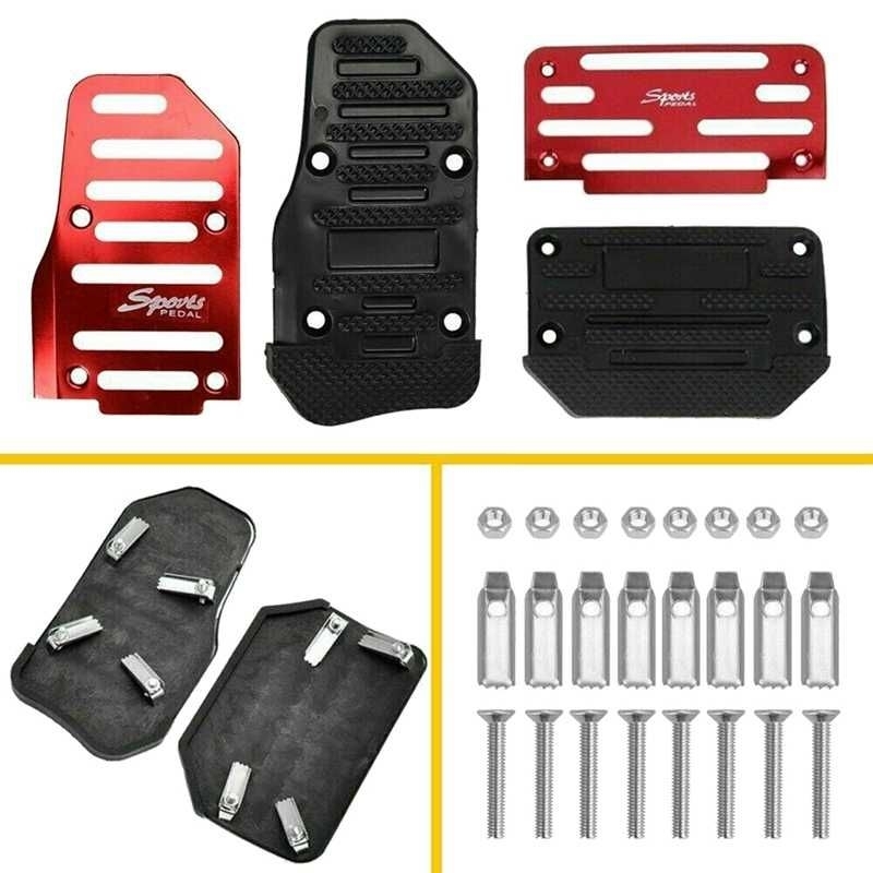 R SPORTS Cover Aluminium Pedal Gas Rem Mobil Matic - XB-373