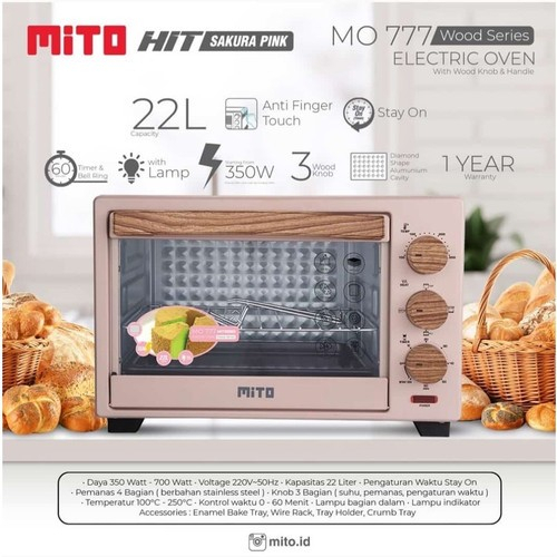 Oven Listrik Mito MO-777 HIT Electric Oven 22 Liter MO777- ORIGINAL