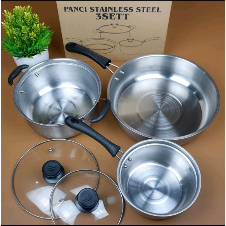 PANCI SQRS STAINLESS Set 3 in 1