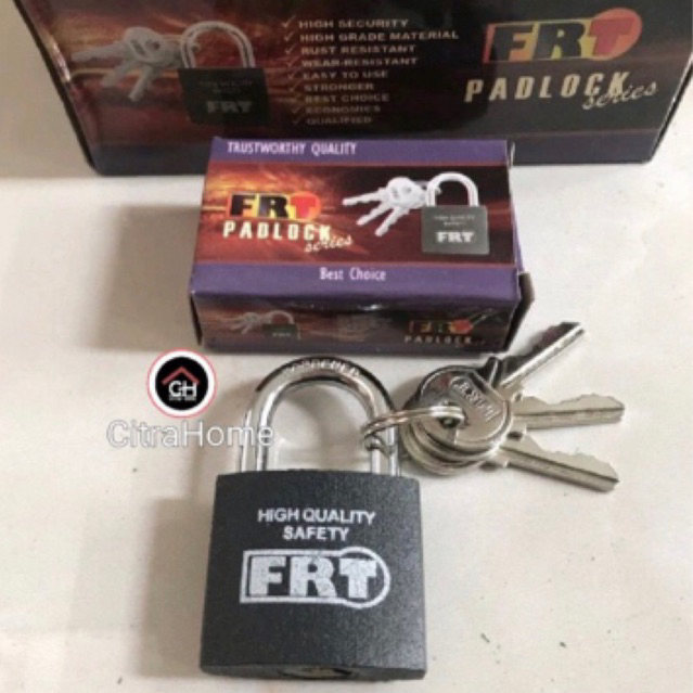 Gembok Hitam 30mm FRT