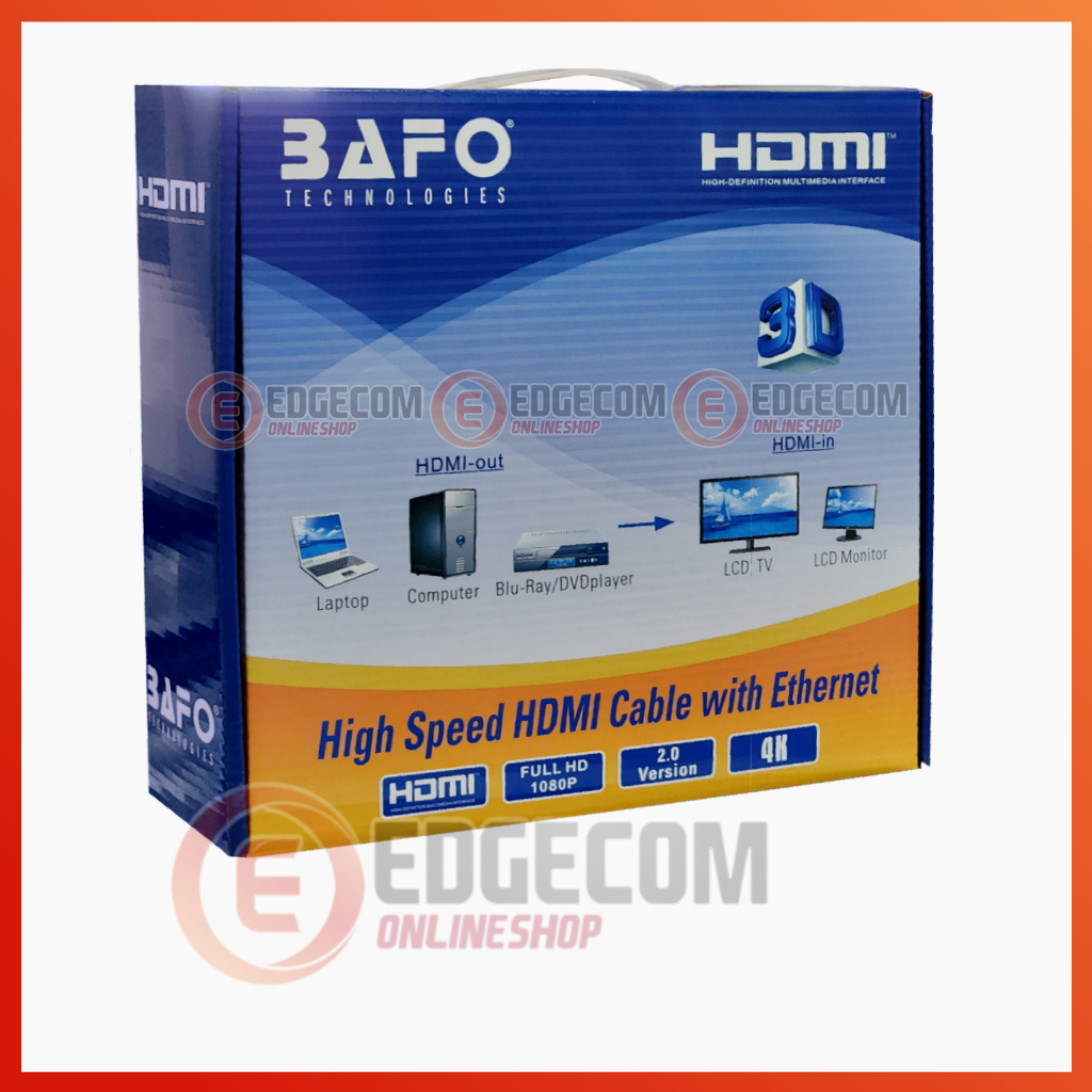 BAFO Kabel HDMI Male to Male 50 Meter V1.4 Gold Plated