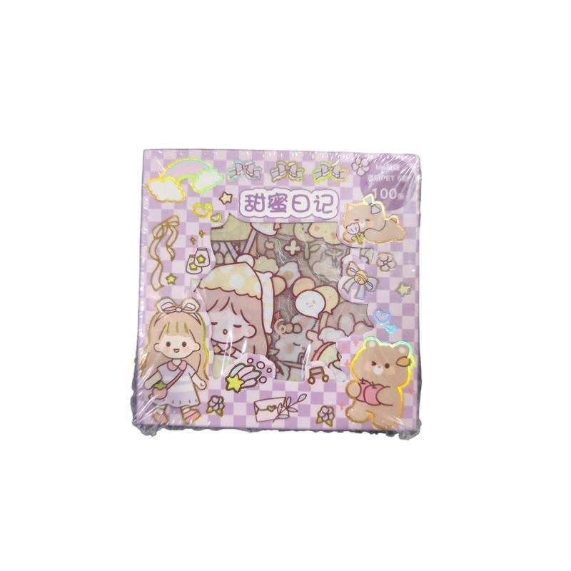 

sticker mini korea 1 box isi 100pc