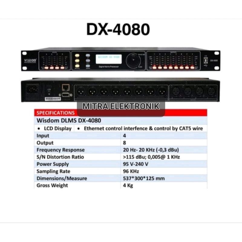 DLMS WISDOM 4.8 ORIGINAL  Management Wisdom DX 4080 Driverack 4.8 Original