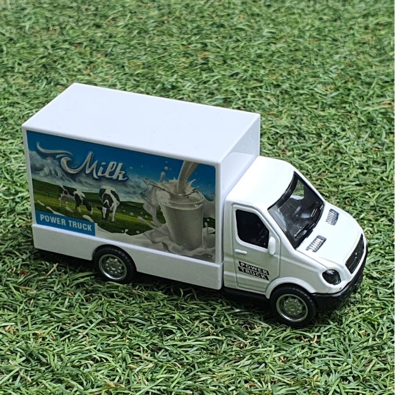 Mainan Diecast Mobil Truk Box Die-cast Metal Modern city Miniatur Mobil Mobilan Truks Box