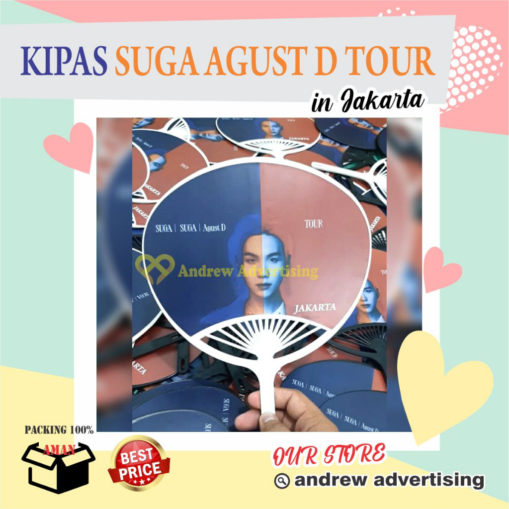 Merchandise Kipas Suga Agust D Tour Jakarta