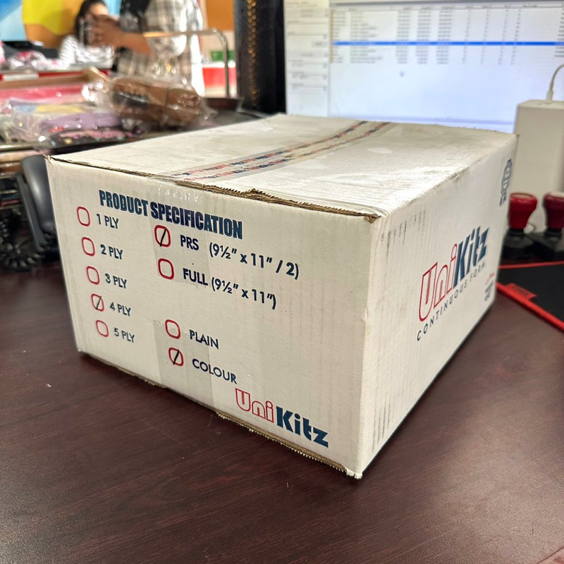 

KERTAS KASIR CONTINUOUS FORM 9 1/2 X 11 : 2 ( RKP 4 )