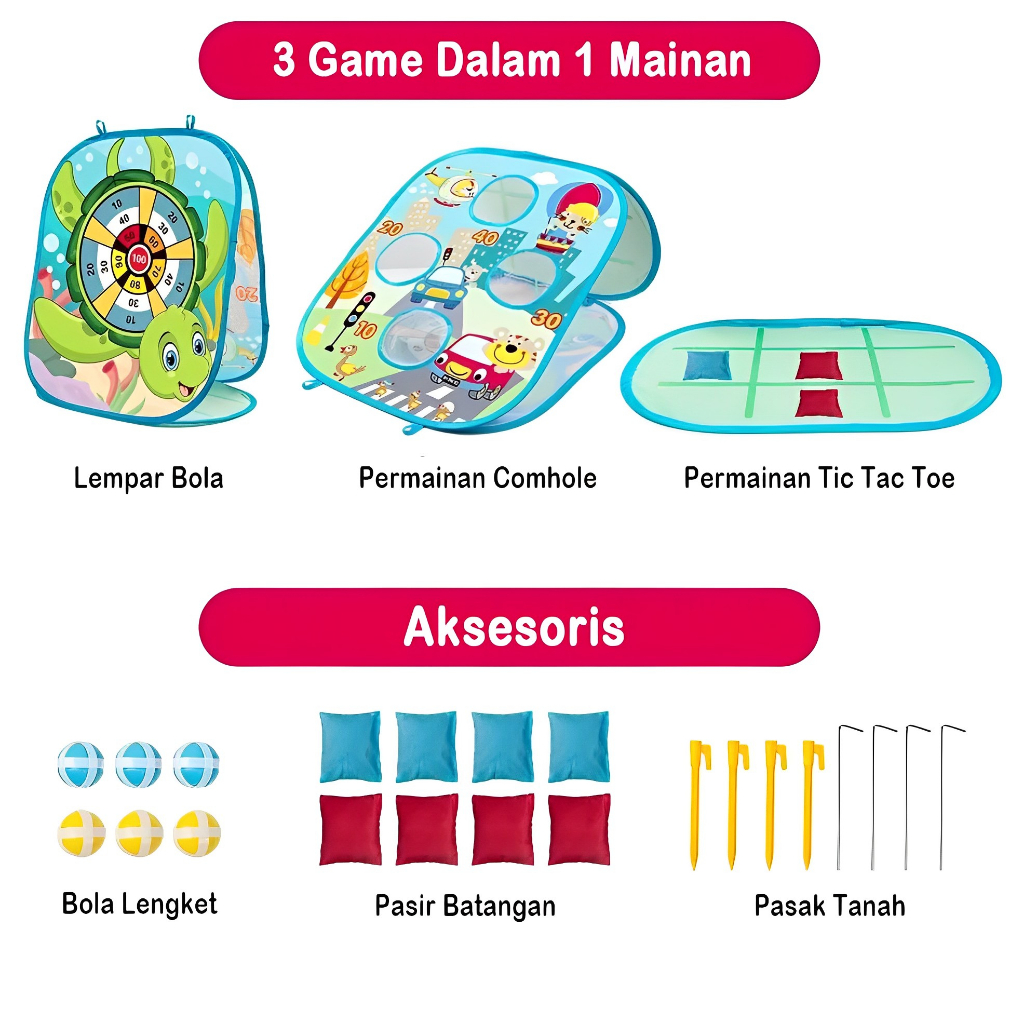 Tossing Game Board | Mainan Anak Seru Bersama Keluarga &amp; Teman | Mainan Anak Laki Laki Perempuan Terbaru 2023