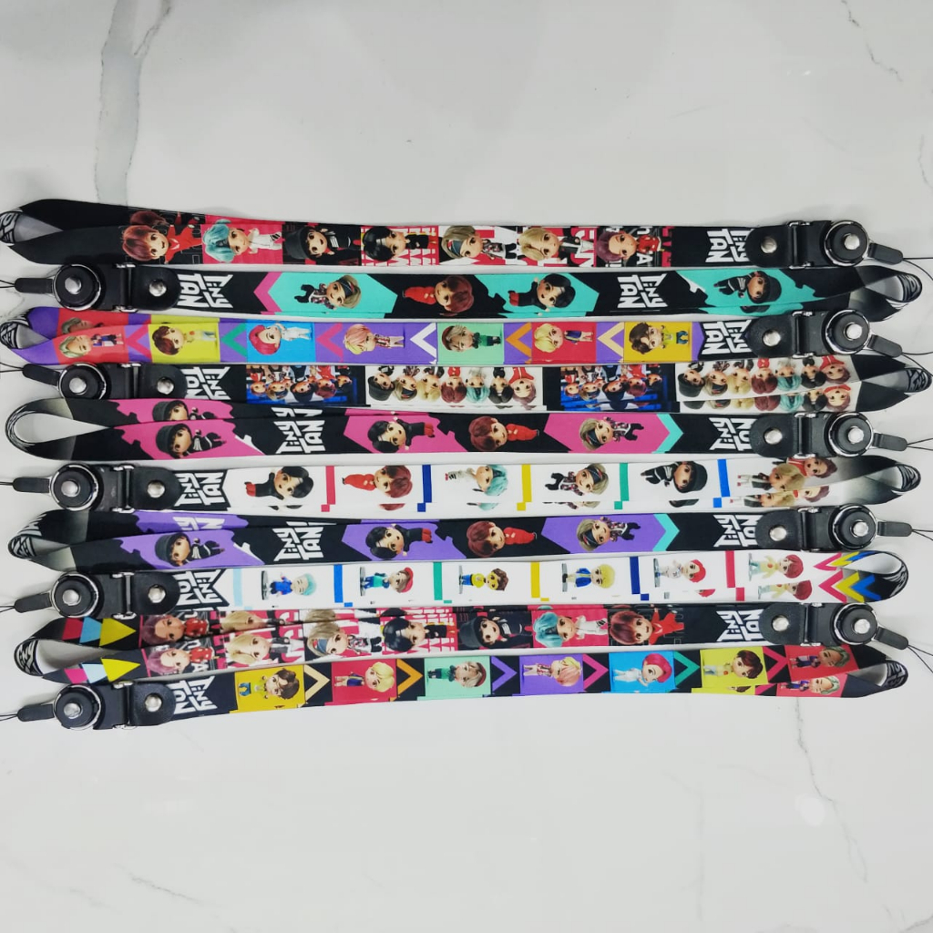 GROSIR NEW TALI GANTUNGAN HP DAN KUNCI MODEL TINY TAN TERBARU KUALITAS BAHAN TEBEL MOTIF RANDOM/Gantungan Hp Termurah Terlaris PROMO SEN