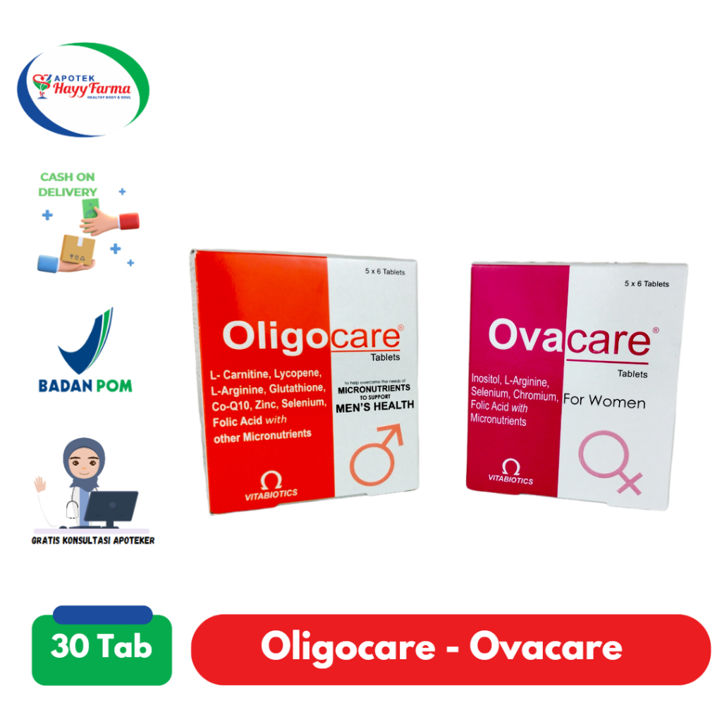 Oligocare dan Ovacare / PAKET IBU HAMIL / VITAMIN HAMIL / PROGRAM HAMIL