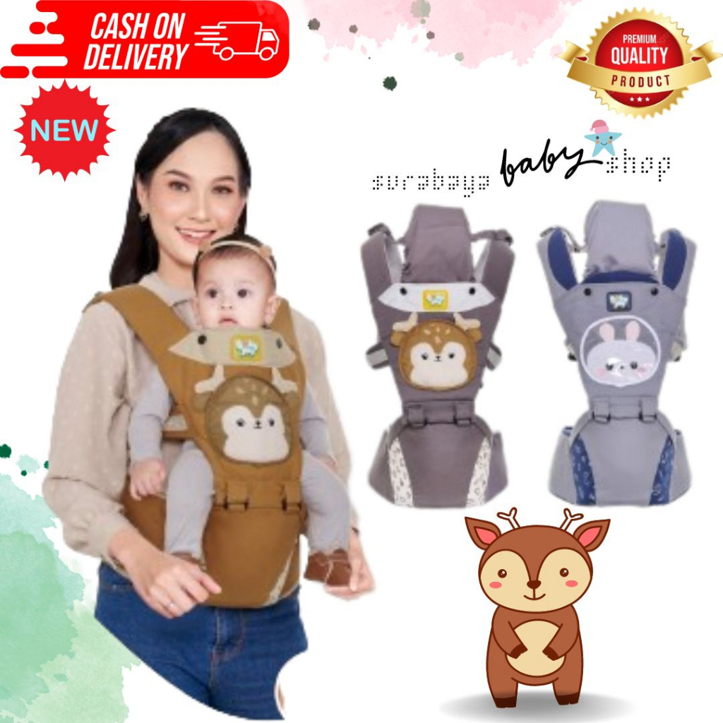 BABY JOY GENDONGAN HIPSEAT SERIES WOOLLY / BIBOP / MOCHI / LITTLE DEER