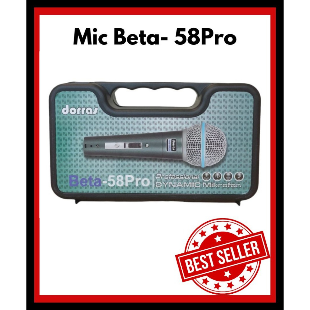 Microphone Kabel Profesional Dorras Beta-58Pro Koper Exclusive