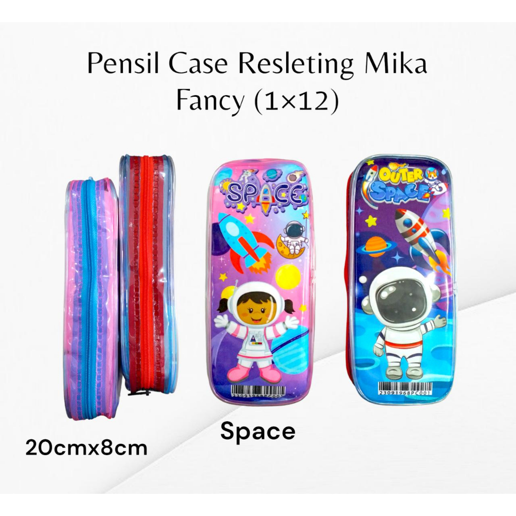 

Kotak Pensil / Pensil Case Resleting Mika Fancy