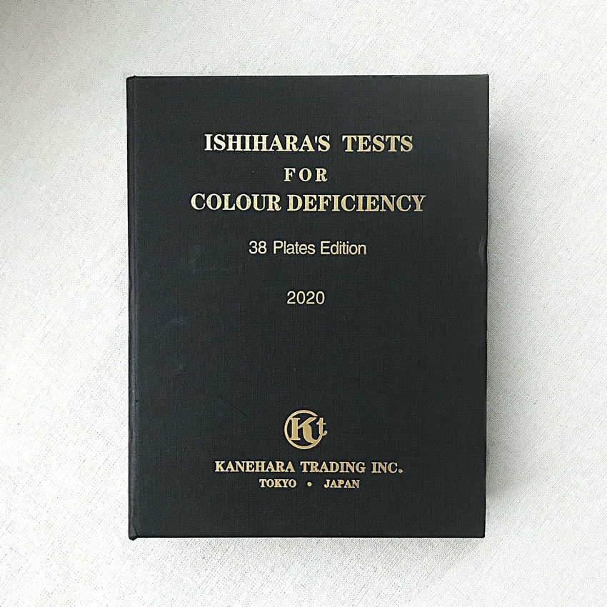 Ishihara Test Buku Ishihara 38 Plates Asli Import Kanehara Alat Test Baca Buta Warna Asli Japan