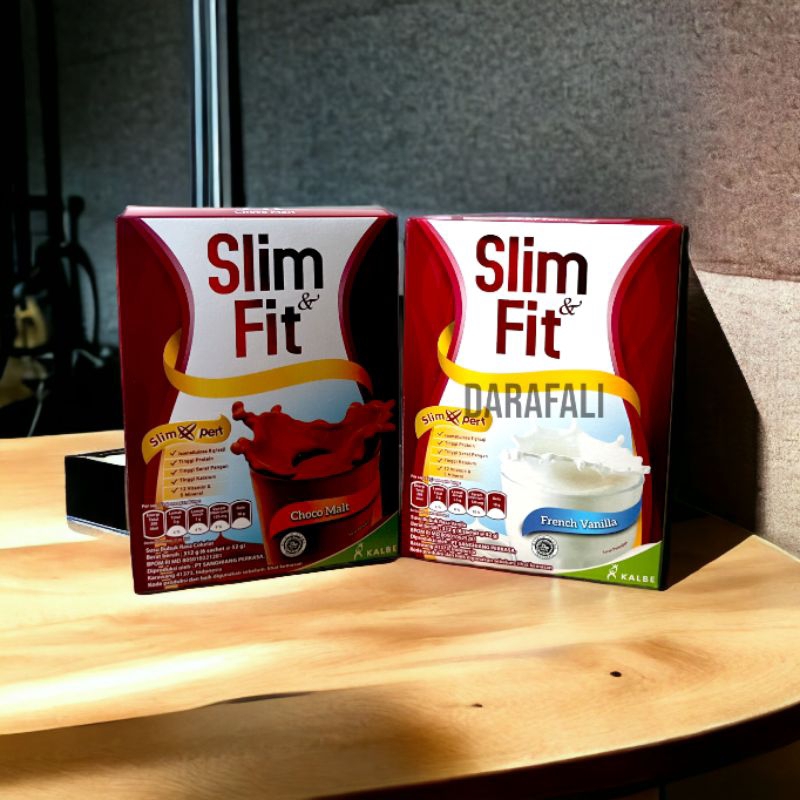 Susu Slim Fit Diet Termurah Kalbe 1 Box Isi 6 Sachet Rasa Coklat Dan Vanila