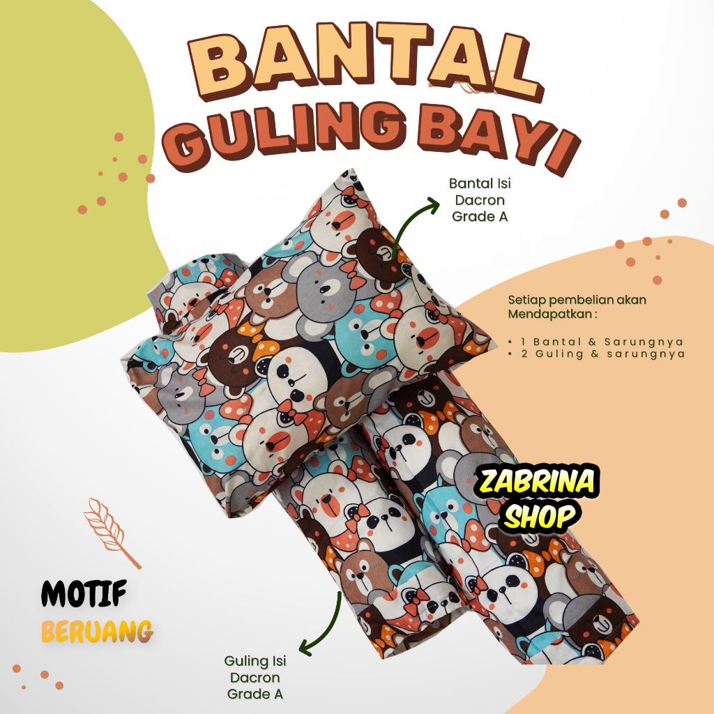Bantal Guling Bayi / Bantal Guling Anak